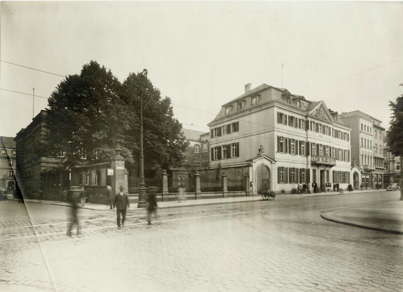 Historische Ansicht Bonns um 1930, Ecke Münsterplatz und Windeckstraße